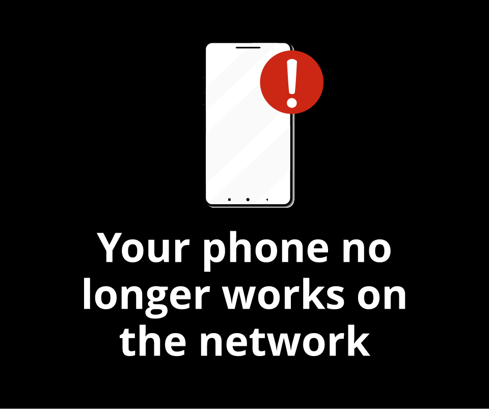Your phone no longer works on the network