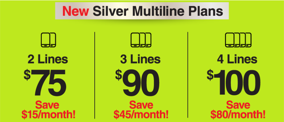 New Silver Multiline Plans