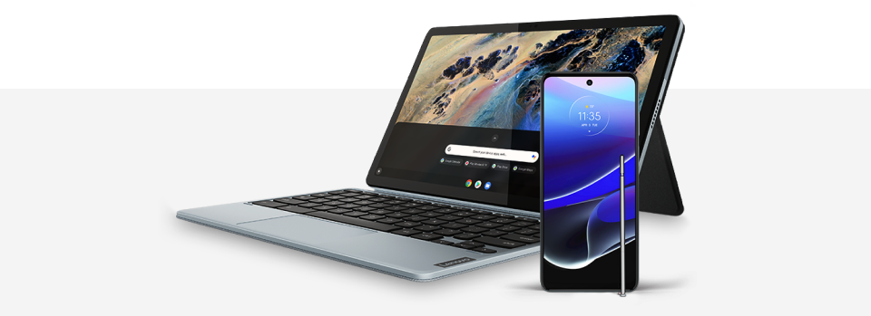 Motorola Chrombook and Motorola Moto G Stylus 5G