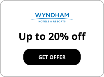 WYNDHAM. Hotels and resorts. Up to 20% off. Get offer