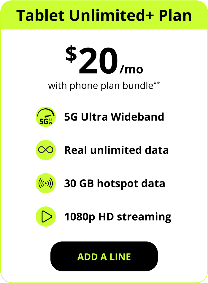 At T Unlimited Tablet Plan 20