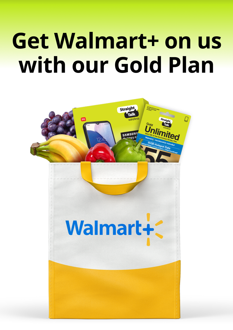 Walmart+ Included with our Gold Plan!