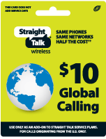 $10 International Calling Card